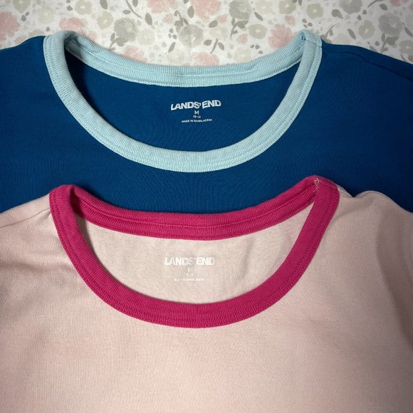 Lands' End | Tops | Lot Of 2 Lands End Tshirts 0 Cotton Stretchy Womens ...